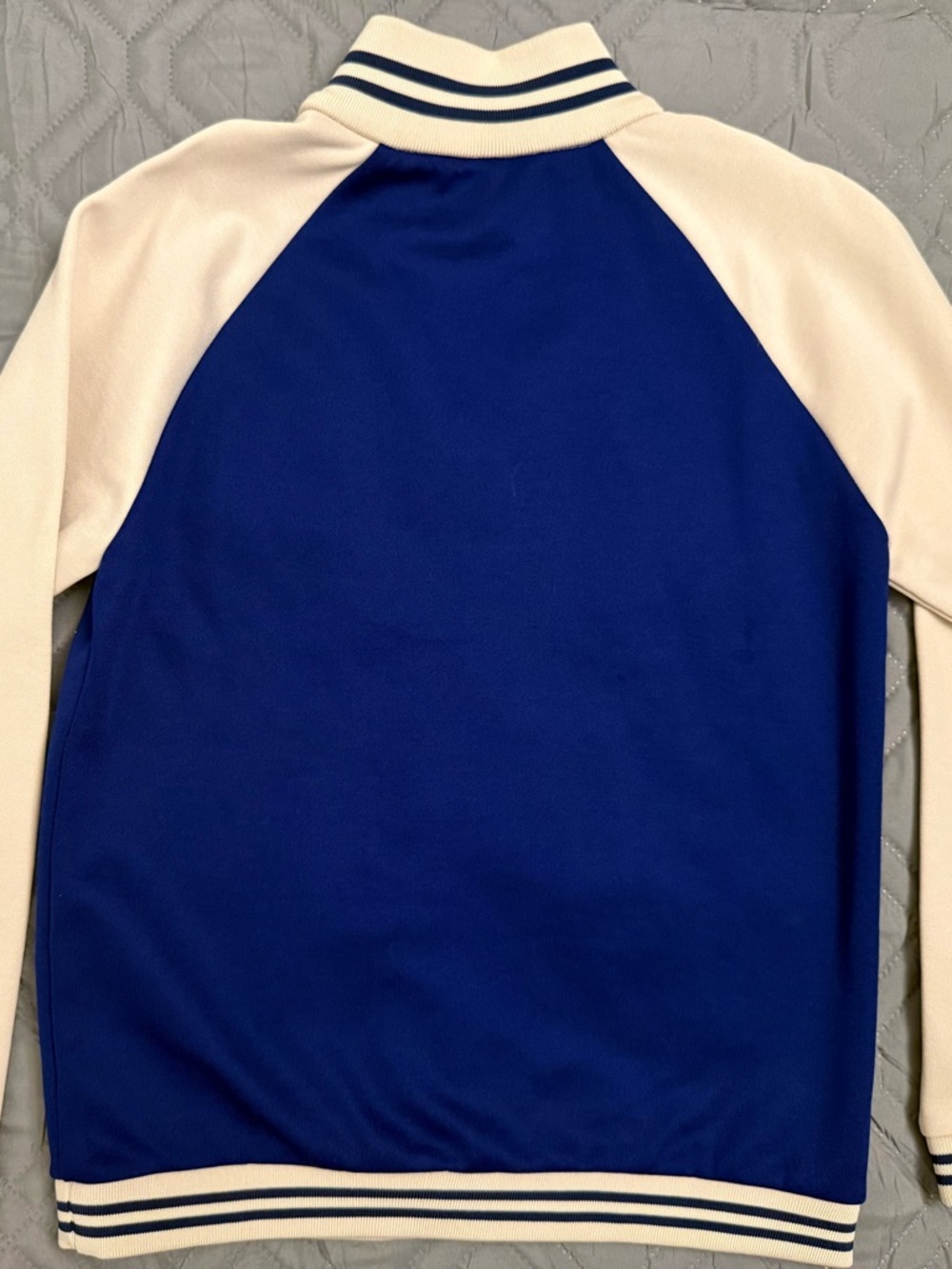 Gucci Electric Deep Blue Embossed Logo Zip Sweatshirt - Picture 2 of 7